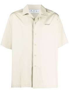 Off-White рубашка с короткими рукавами и принтом