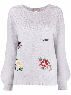 TWINSET джемпер с вышитым логотипом