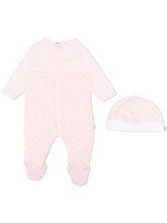 BOSS Kidswear комплект из пижамы и шапки с логотипом