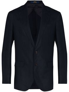 Polo Ralph Lauren однобортный льняной пиджак