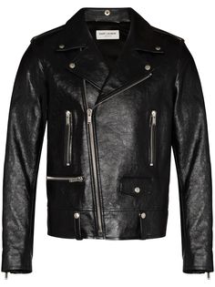 Saint Laurent байкерская куртка на молнии