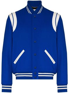 Saint Laurent бомбер Varsity Classic Teddy