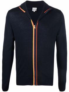 PAUL SMITH кардиган на молнии с контрастной отделкой