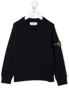 Stone Island Junior джемпер с нашивкой-логотипом