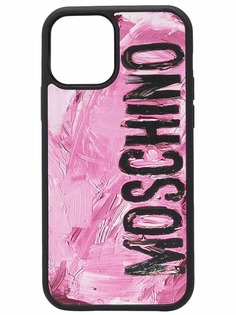 Moschino чехол для iPhone 12/12 Pro с логотипом