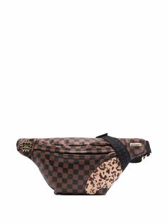 Sprayground клетчатая поясная сумка Savvy с нашивкой