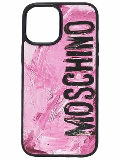 Moschino чехол для iPhone 12 Pro Max с логотипом