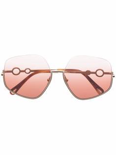 Chloé Eyewear солнцезащитные очки в массивной оправе