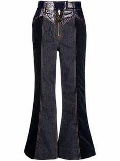 ZIMMERMANN расклешенные джинсы Rhythm со вставками