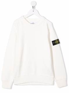 Stone Island Junior джемпер с нашивкой-логотипом