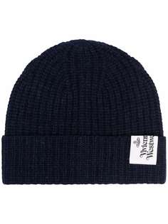 Vivienne Westwood logo-patch knitted beanie