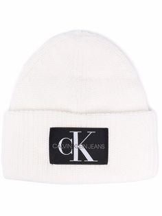 Calvin Klein Jeans шапка бини с нашивкой-логотипом