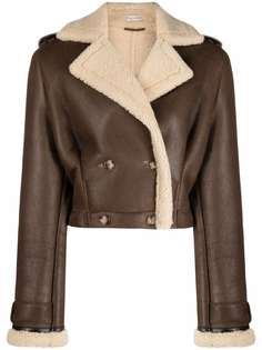 The Mannei куртка с отделкой из овчины