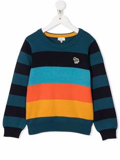 Paul Smith Junior полосатый джемпер с нашивкой Big Pony