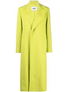 MSGM длинное шерстяное пальто
