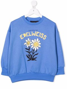 Mini Rodini толстовка из органического хлопка с принтом Edelweiss