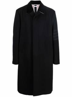 Thom Browne однобортное пальто с полосками 4-Bar