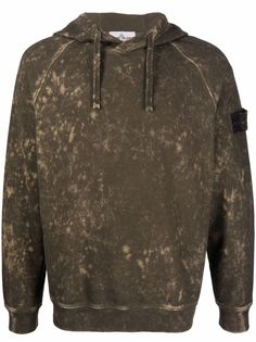 Stone Island худи с принтом тай-дай