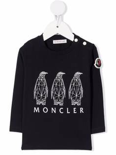 Moncler Enfant футболка с геометричным принтом