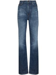 Saint Laurent расклешенные джинсы с завышенной талией