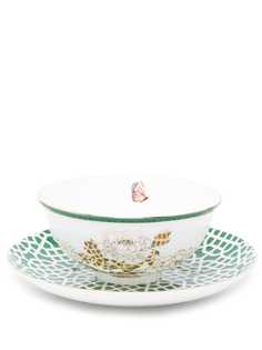 Shanghai Tang набор посуды Peony and Butterfly Set 2 из трех предметов