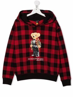 Ralph Lauren Kids худи Polo Bear в клетку