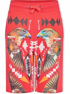 Marcelo Burlon County Of Milan Kids спортивные шорты Hawk Cross