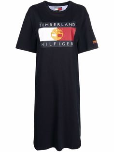 Tommy Hilfiger платье-футболка с логотипом