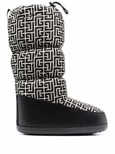 Balmain сапоги с монограммой из коллаборации с Rossignol