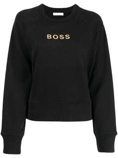 BOSS толстовка с надписью