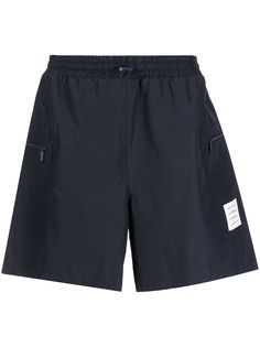 Thom Browne logo-patch track shorts