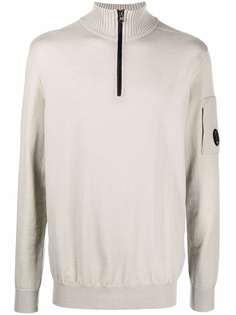 C.P. Company джемпер с высоким воротником и нашивкой-логотипом