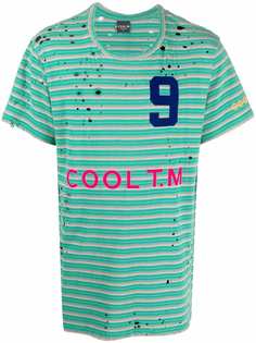 COOL T.M футболка с эффектом потертости и принтом