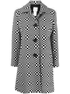 Céline Pre-Owned клетчатое пальто 2003-го года