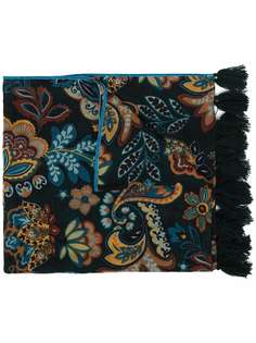 Altea шарф с кисточками и цветочным принтом