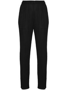 Pleats Please Issey Miyake укороченные плиссированные брюки