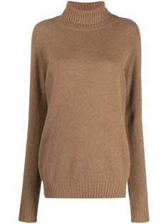 Paltò свитер крупной вязки с высоким воротником