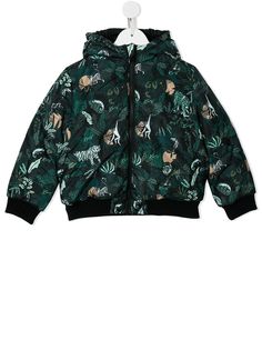 Kenzo Kids двусторонний пуховик с принтом Mystic