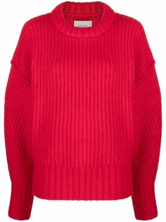 Holzweiler джемпер в рубчик с круглым вырезом