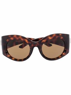 Balenciaga Eyewear солнцезащитные очки Bold Round черепаховой расцветки