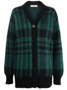 TWINSET кардиган оверсайз в клетку