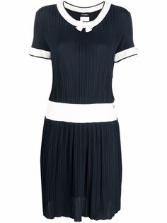 Chanel Pre-Owned платье в рубчик