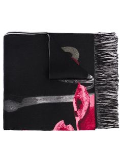 Alexander McQueen шарф X-Ray Skeleton Poppy
