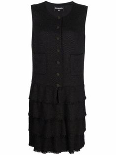 Chanel Pre-Owned платье с оборками