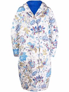 Isabel Marant Étoile пальто оверсайз с цветочным принтом