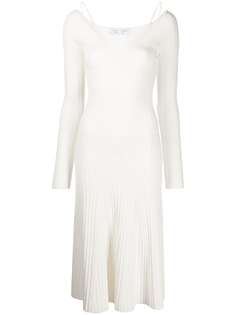 Proenza Schouler White Label платье в рубчик с V-образным вырезом