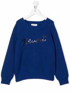 TWINSET Kids толстовка с пайетками