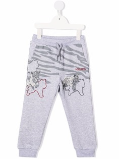 Kenzo Kids спортивные брюки с тигровым принтом