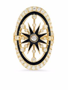 Colette кольцо из желтого золота с бриллиантами