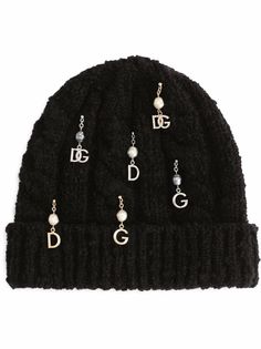 Dolce & Gabbana вязаная шапка с подвесками